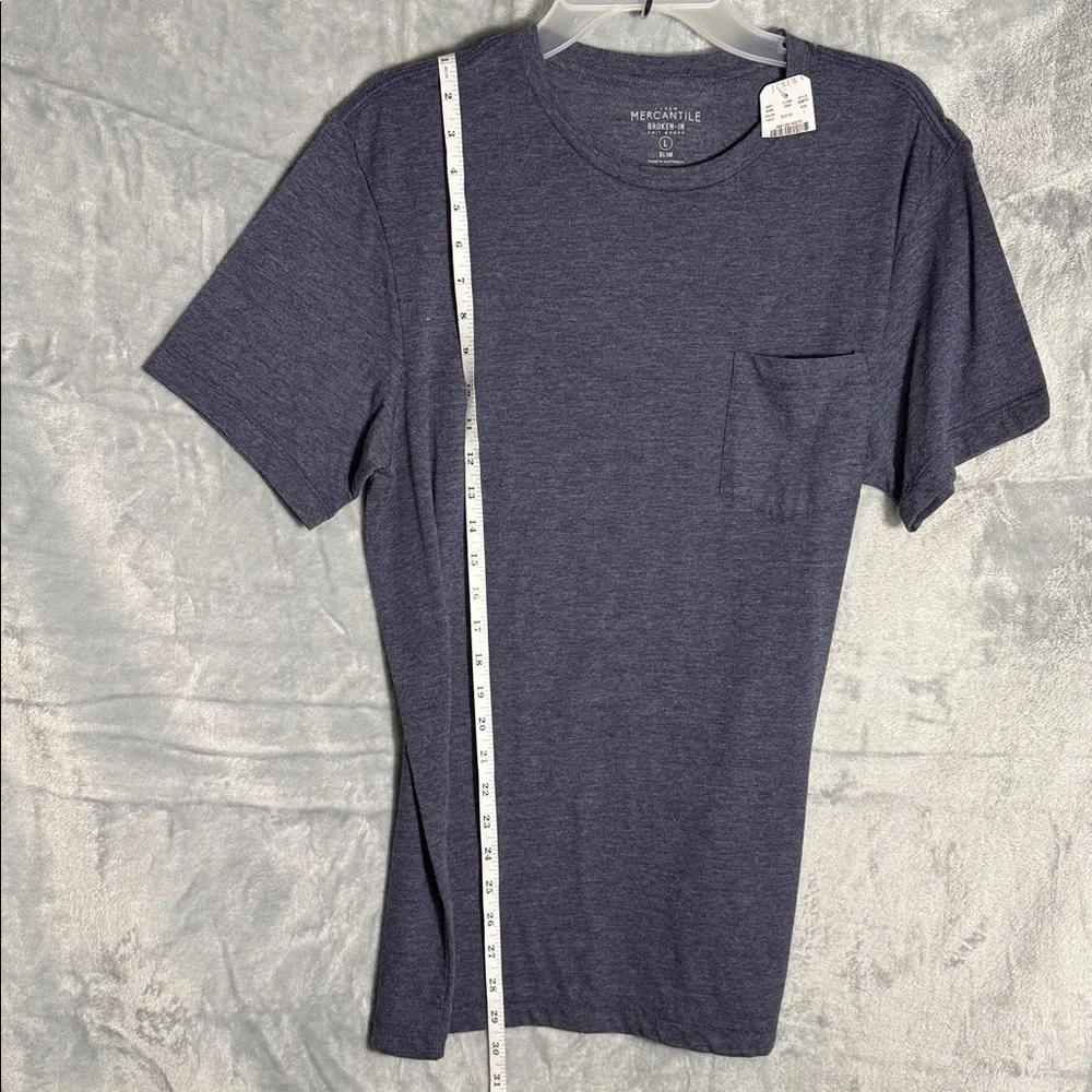 J. Crew shirt NWT‎ size Large Navy Heather T-Shirt sim fit lightweight